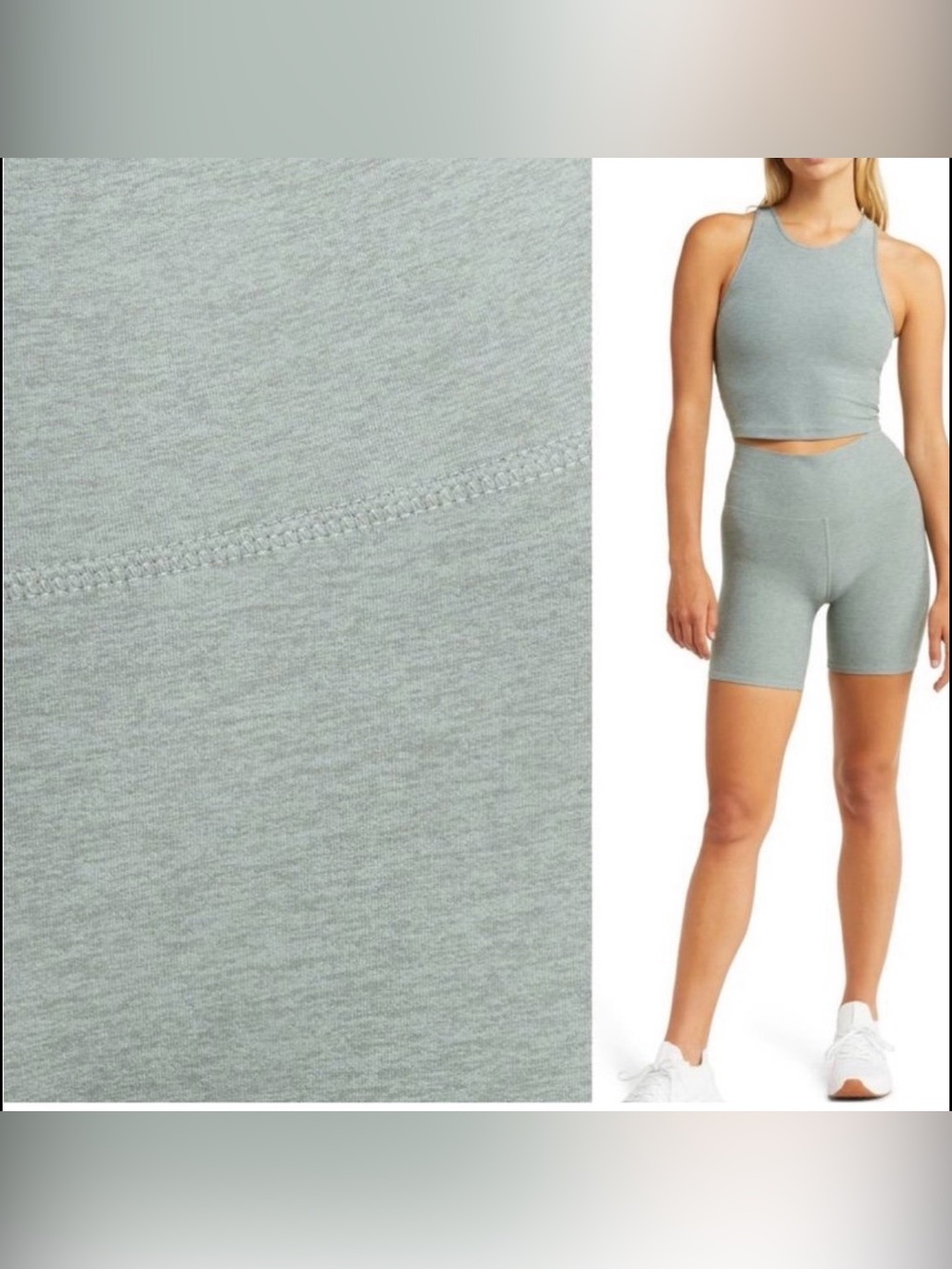 Vuori elevation High-Rise Biker short in Sage size small retail $68